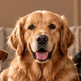 Luna, golden retriever